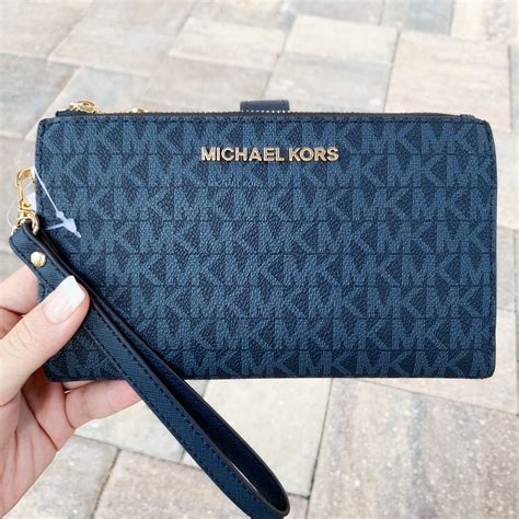 michael kors wallet and phone case|Michael Kors double zip wallet.